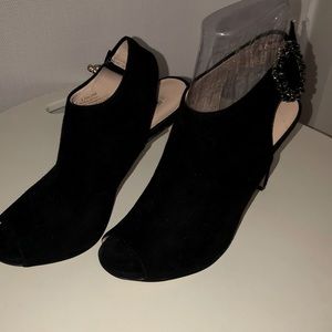 Karl Lagerfeld Jet Black Suede Shoes